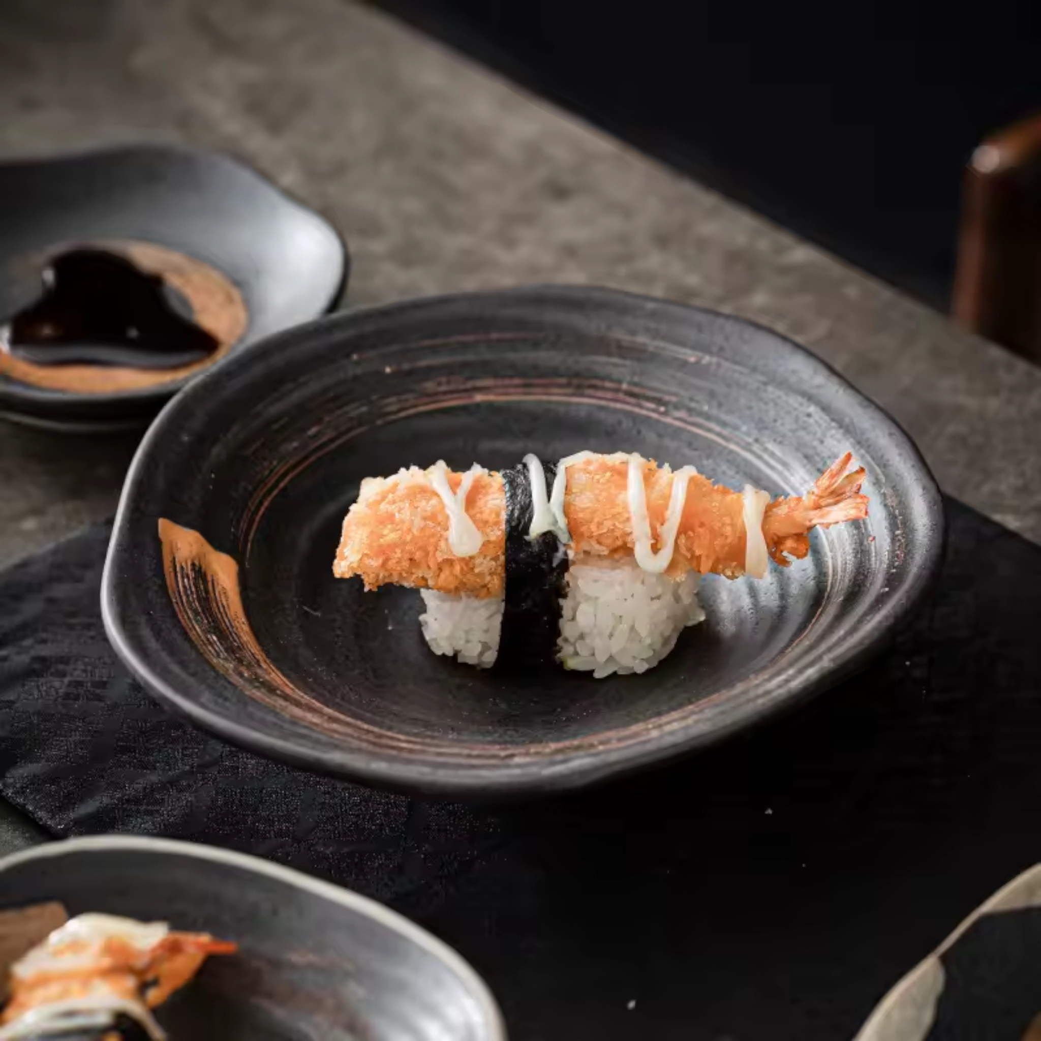 Ancient Zen: Premium 5-Piece Hand-Painted Ceramic Set | Wabi-Sabi Stoneware