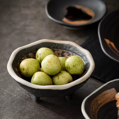 Ancient Zen: Premium 5-Piece Hand-Painted Ceramic Set | Wabi-Sabi Stoneware