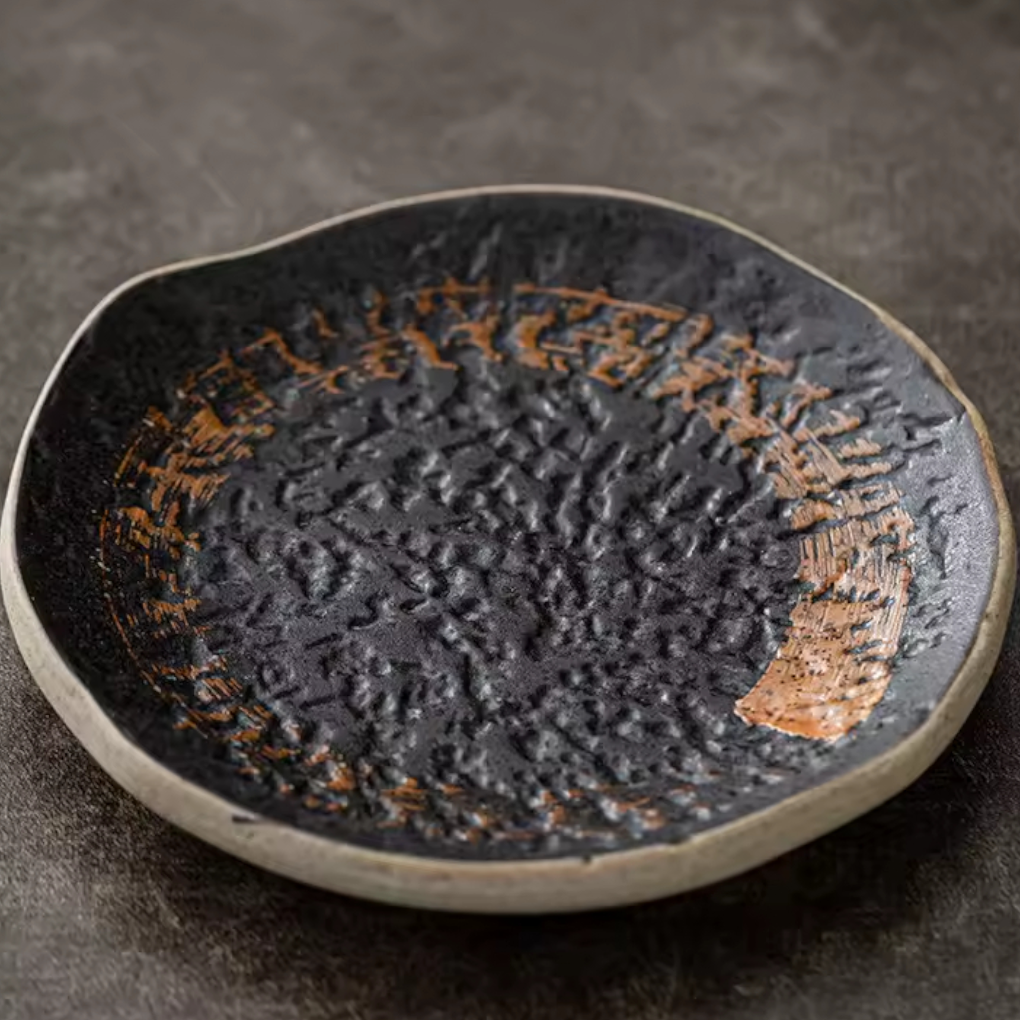 Ancient Zen: Premium 5-Piece Hand-Painted Ceramic Set | Wabi-Sabi Stoneware