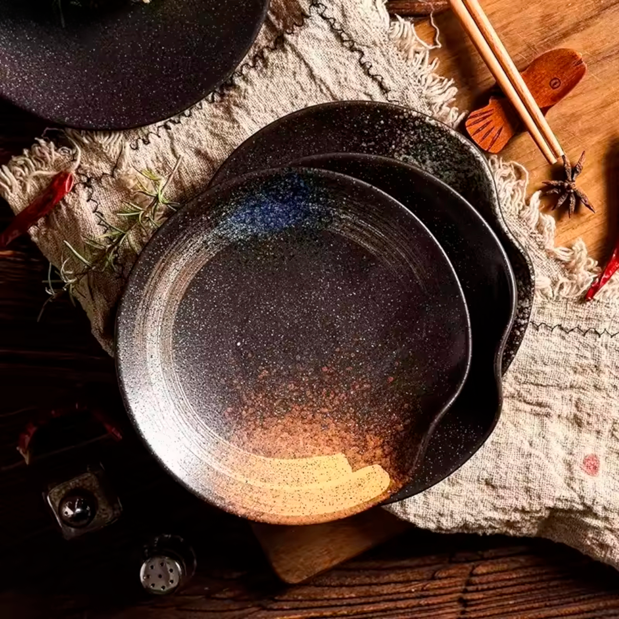 Zen Orbit: Premium 9-Color Hand-Painted Ceramic Plate Collection | Artisan Stoneware