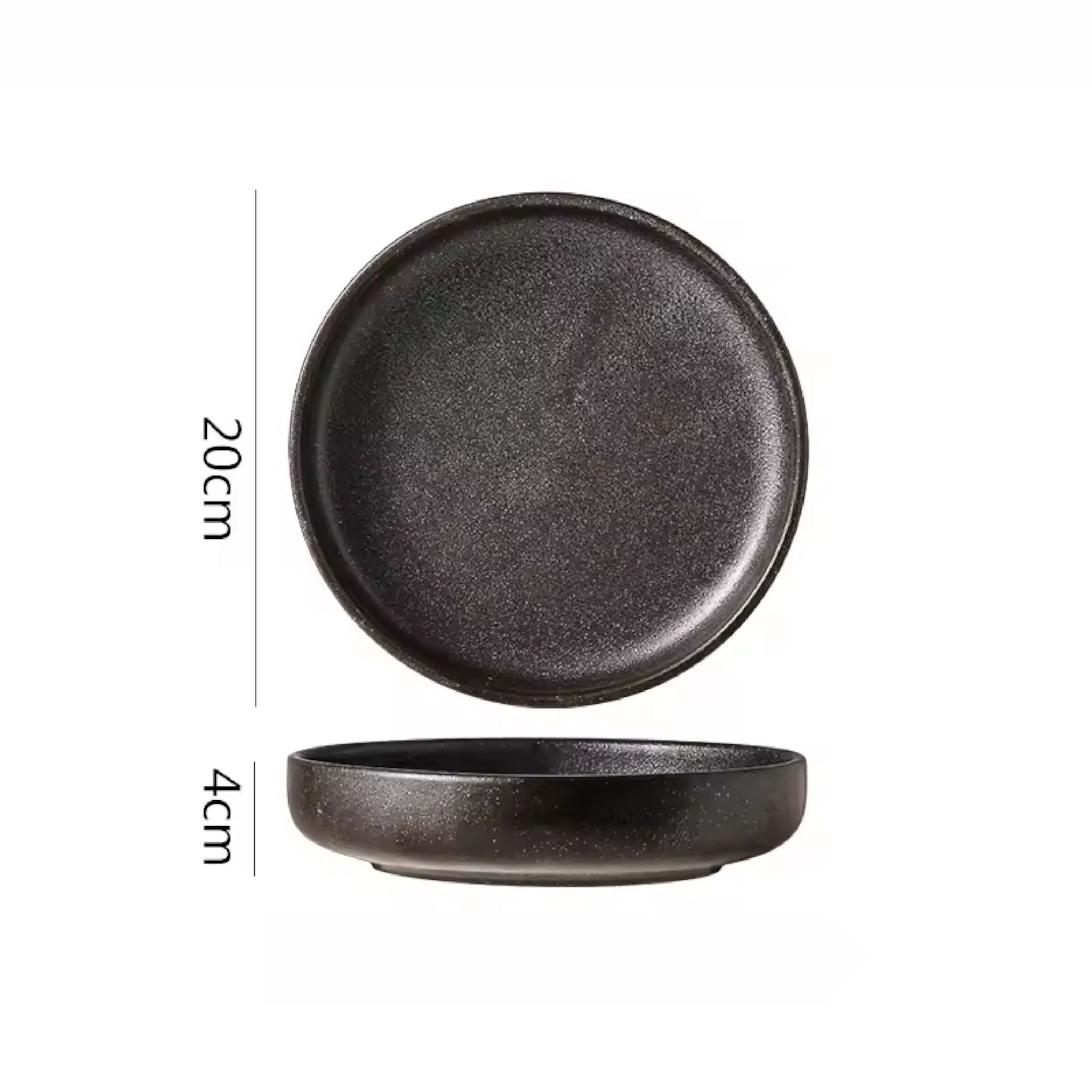 Artisan Harmony: Premium 13-Color Hand-Painted Ceramic Plate Set | Versatile Stoneware