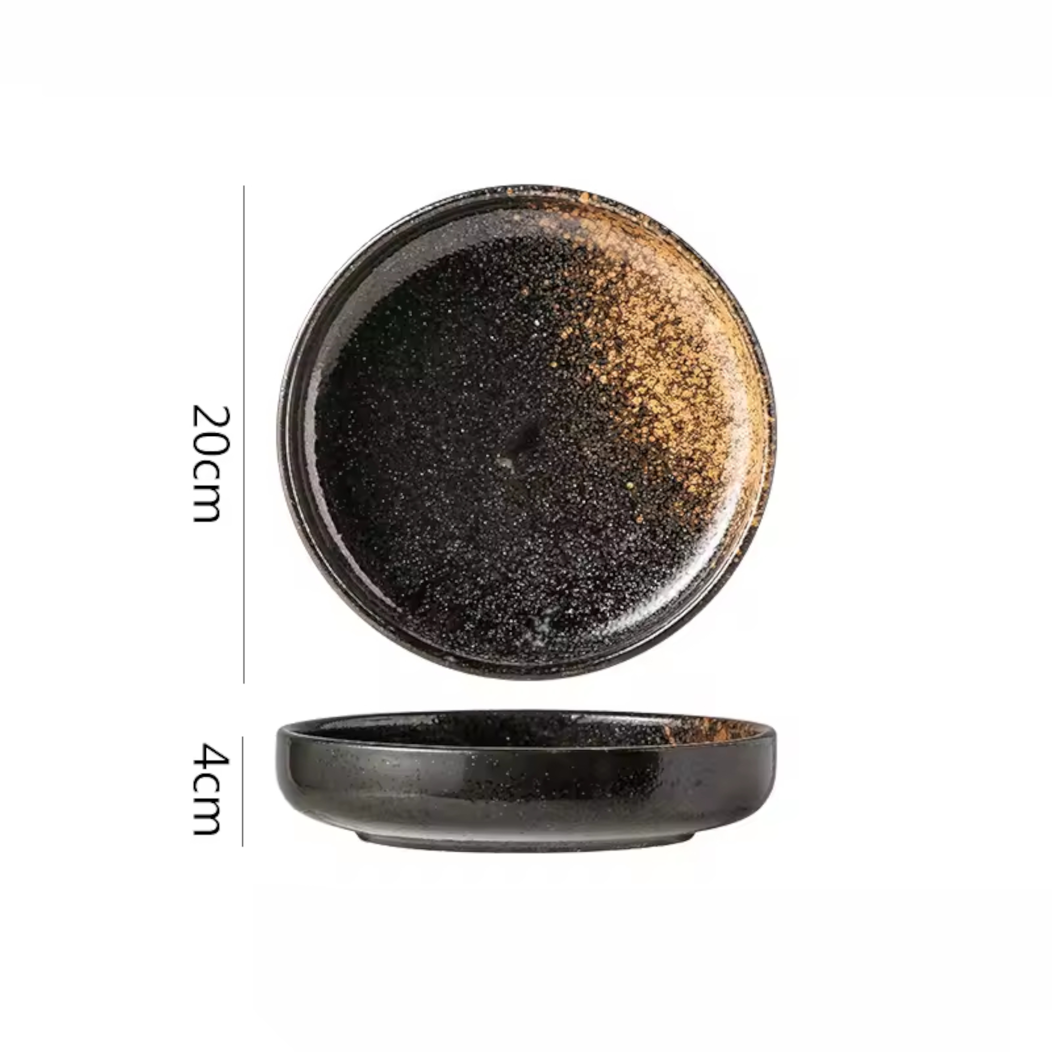 Artisan Harmony: Premium 13-Color Hand-Painted Ceramic Plate Set | Versatile Stoneware
