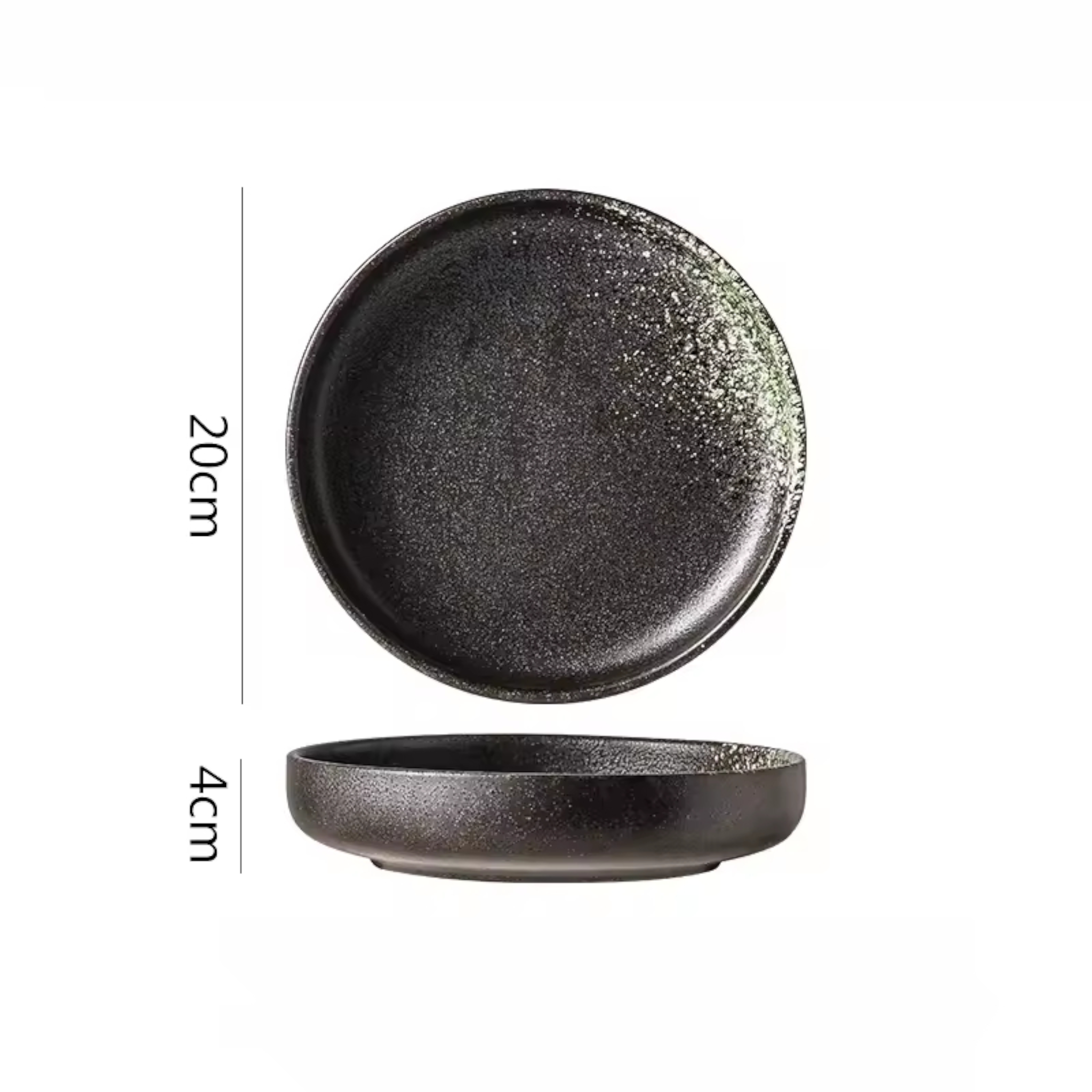 Artisan Harmony: Premium 13-Color Hand-Painted Ceramic Plate Set | Versatile Stoneware