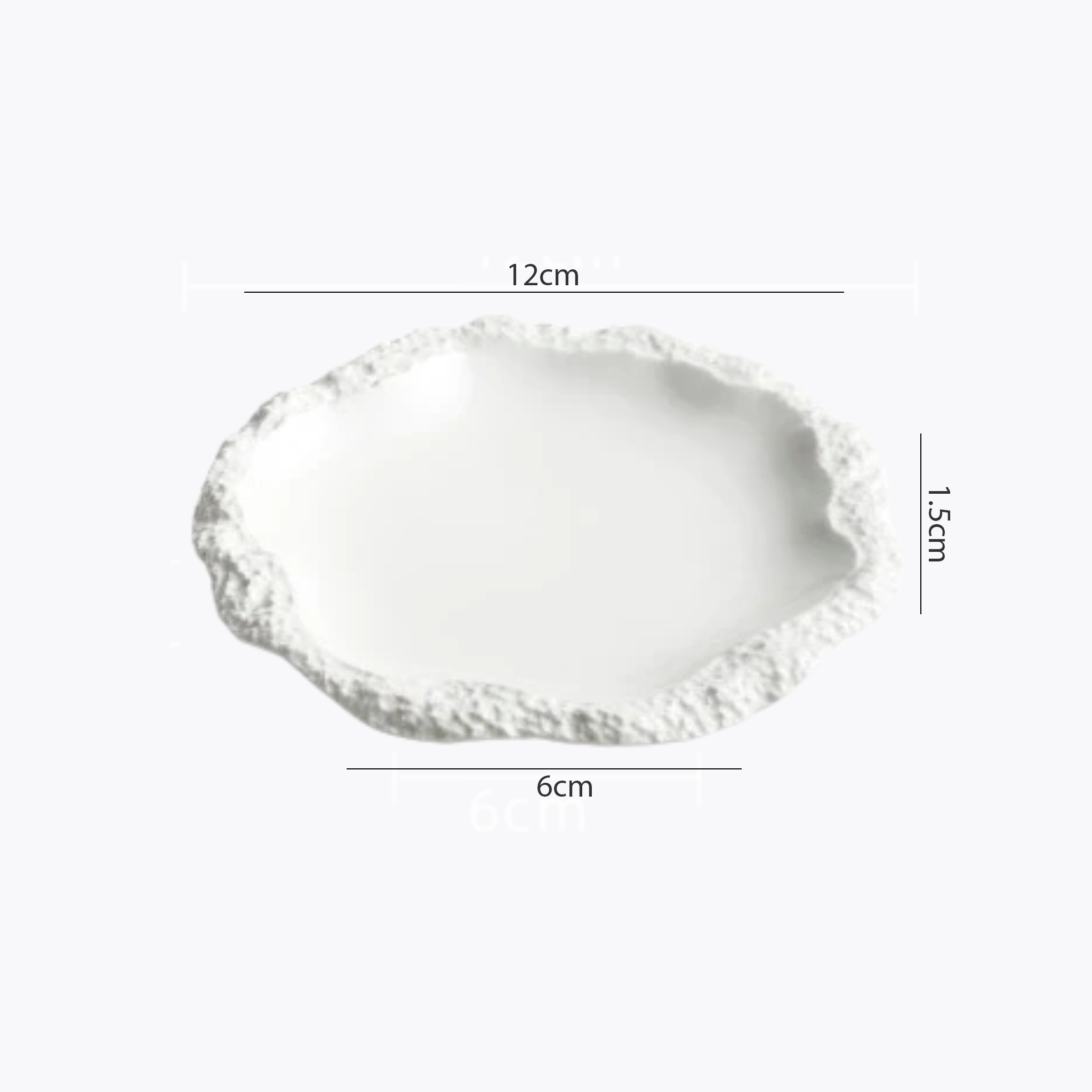 Antarctic Glazier: Premium Matte White Textured Ceramic Plate Set | Organic Ice-Edge Stoneware