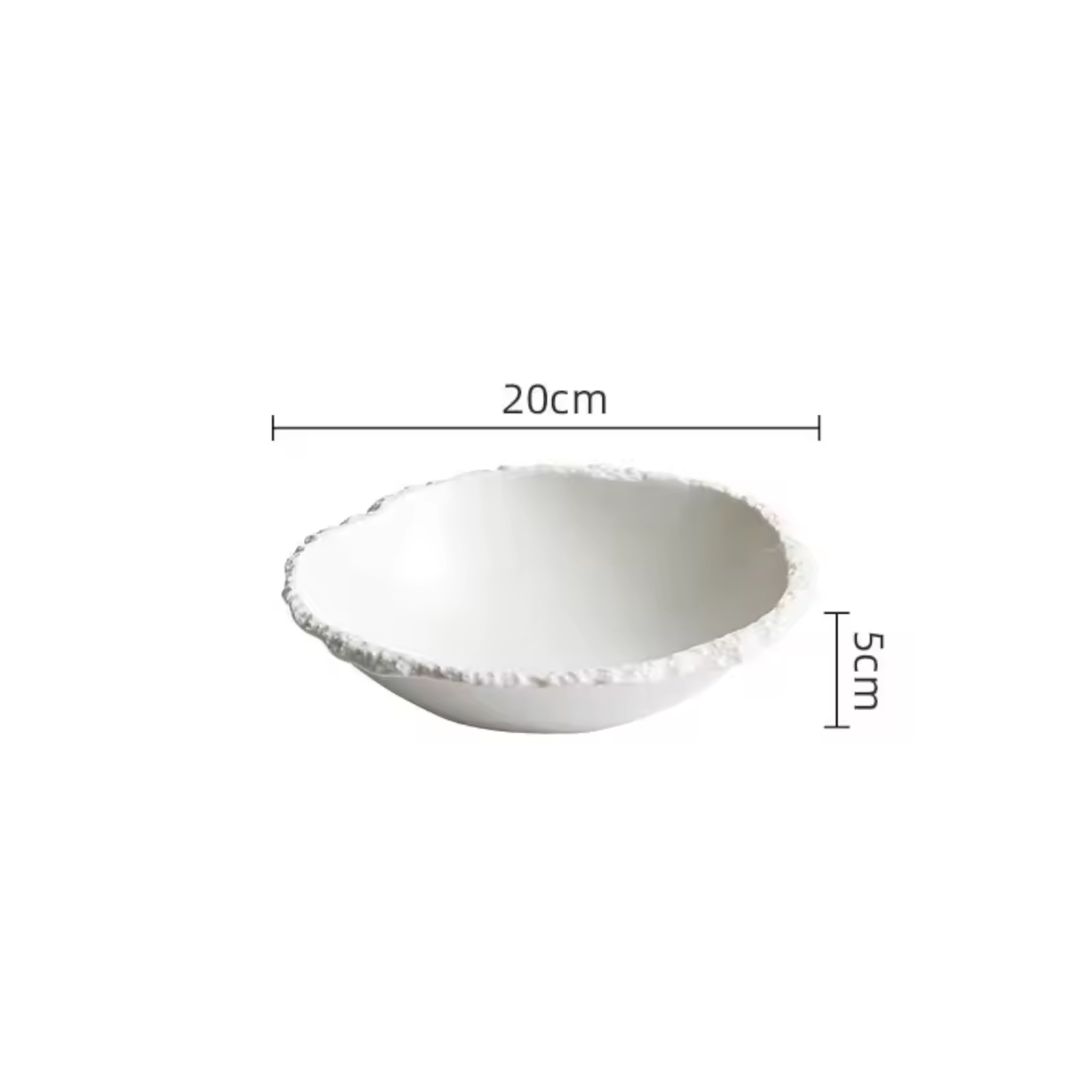 Antarctic Basin: Premium Matte White Textured Ceramic Bowl Set | Hand-Sculpted Ice Stoneware