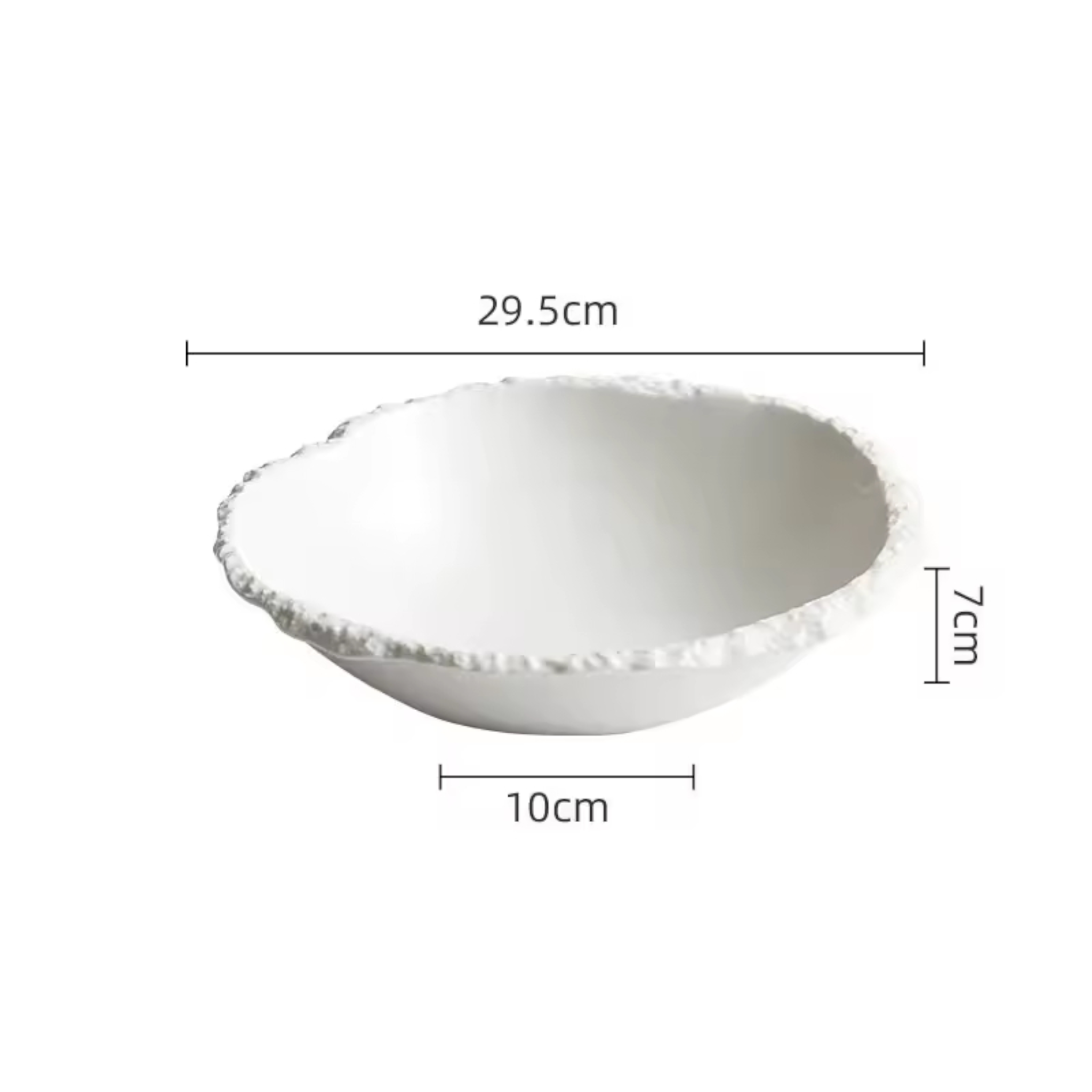 Antarctic Basin: Premium Matte White Textured Ceramic Bowl Set | Hand-Sculpted Ice Stoneware