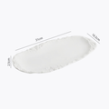 Antarctic Plateau: Premium Matte White Textured Ceramic Serving Set | Sculpted Ice Stoneware