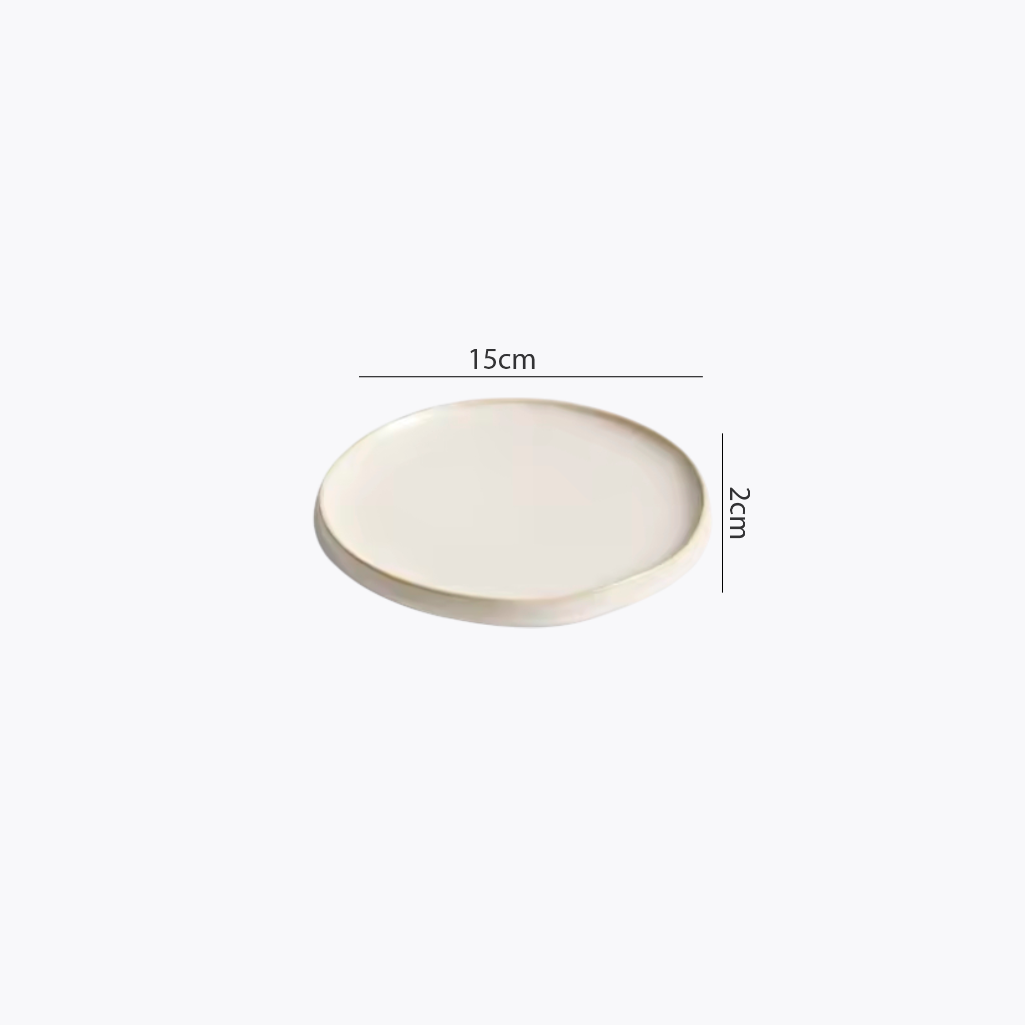 Artisan Frost: Premium Cream-Glazed Minimalist Plate Set | Organic Tapered Edge Stoneware