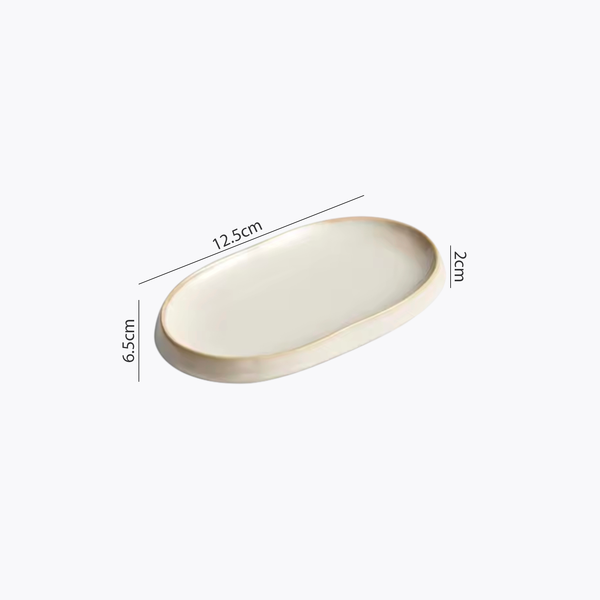 Artisan Frost: Premium Oval Ceramic Platter Set | Organic Tapered Edge Cream Stoneware