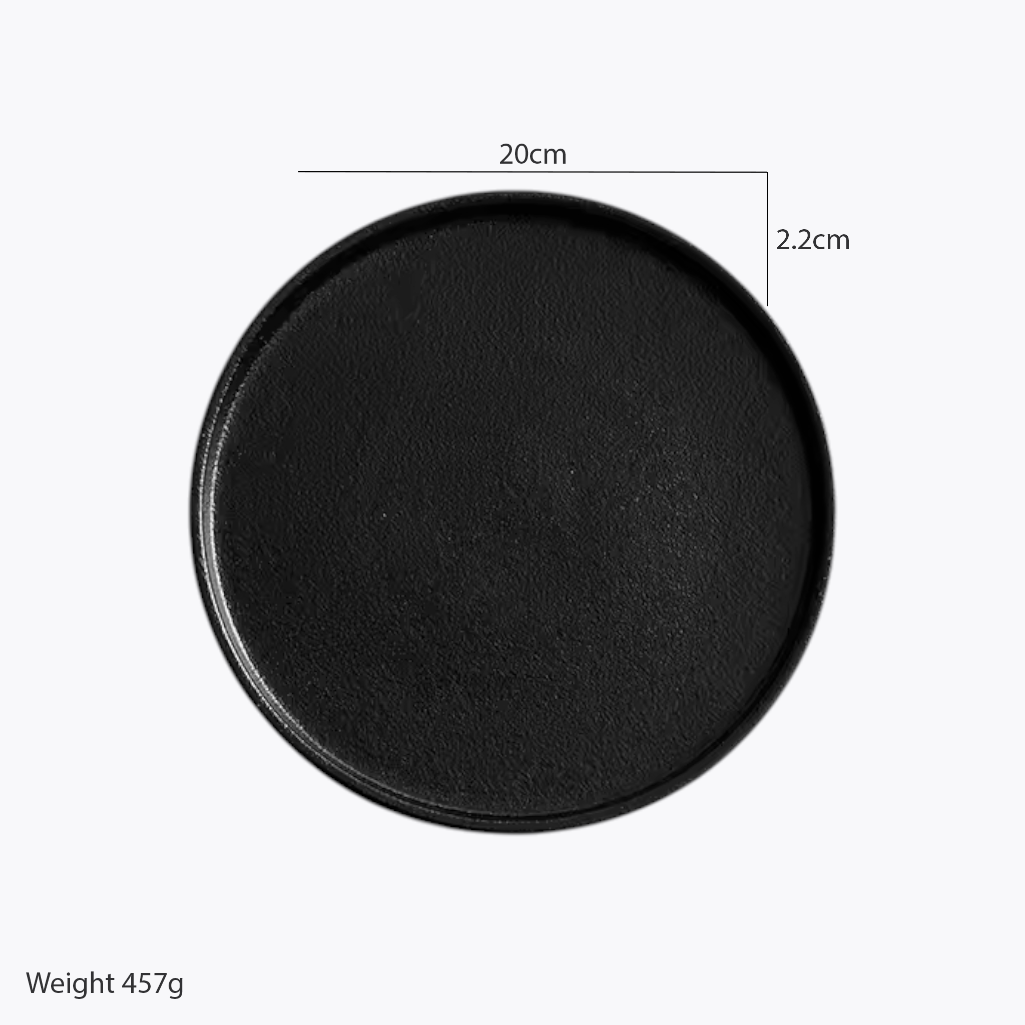 Artisan Noir: Premium Matte Black Ceramic Serving Platter Set (4 Sizes)