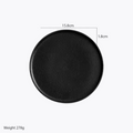 Artisan Noir: Premium Matte Black Ceramic Serving Platter Set (4 Sizes)